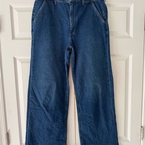 J. Crew high rise wide leg jeans